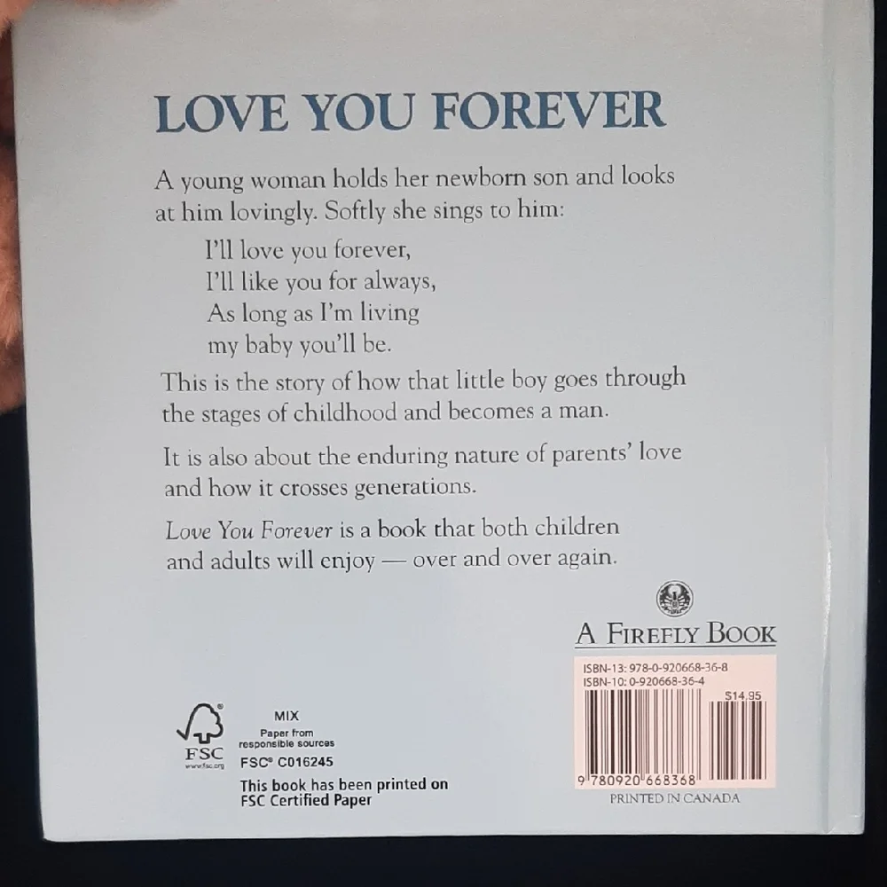 NEW🎁CAN GIFTWRAP🎁"Love You Forever"byRobert Munsch➕NWT Cuddly Tan Teddy Bear👶 - Picture 4 of 8